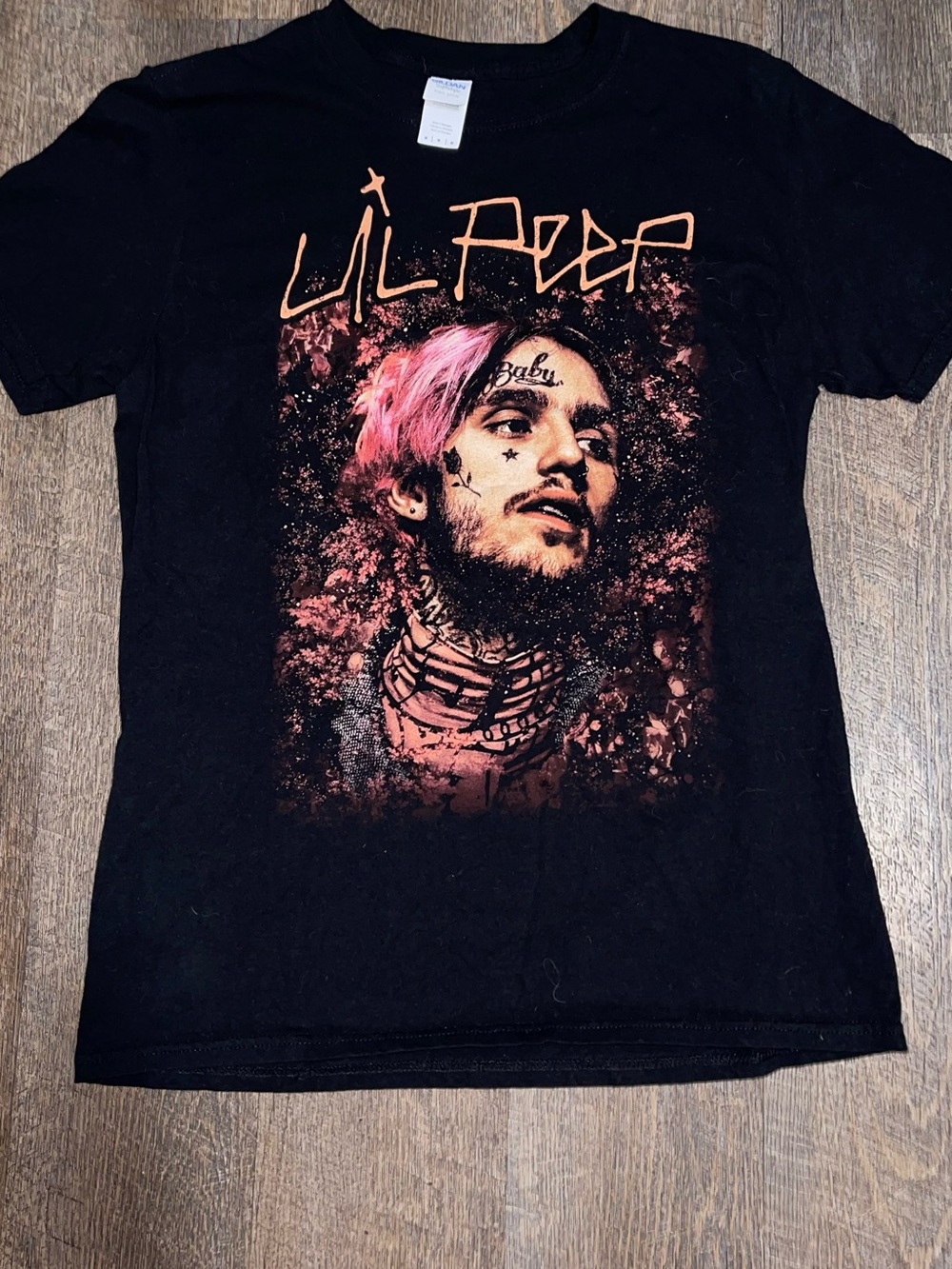 Black Lil Peep Graphic Tee Size Med - Men's Shirt